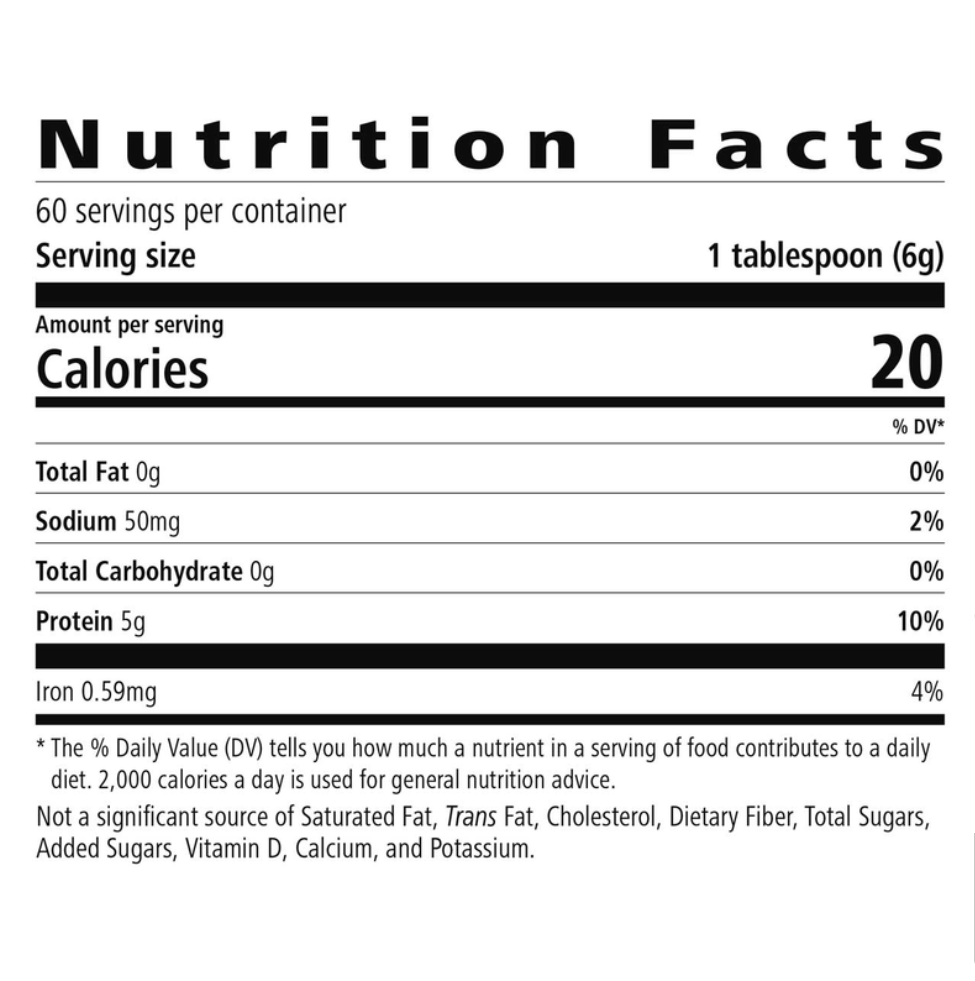 Personalized Protein Powder 12.7 Oz.